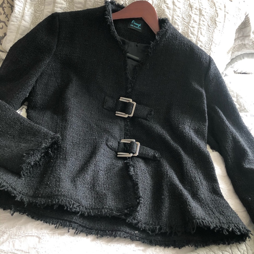 Firuze.’ San Francisco fringe black jacket
